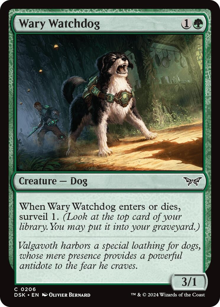 Image for Wary Watchdog (206) [Duskmourn: House of Horror] - Magic: The Gathering