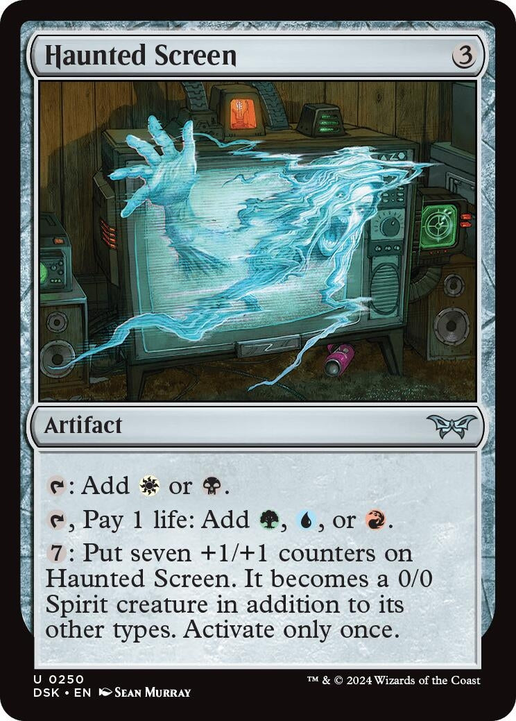 Image for Haunted Screen (250) [Duskmourn: House of Horror] - Magic: The Gathering