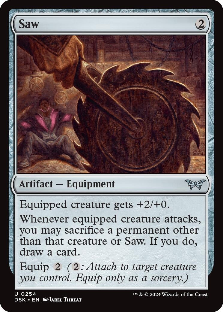 Image for Saw (254) [Duskmourn: House of Horror] - Magic: The Gathering