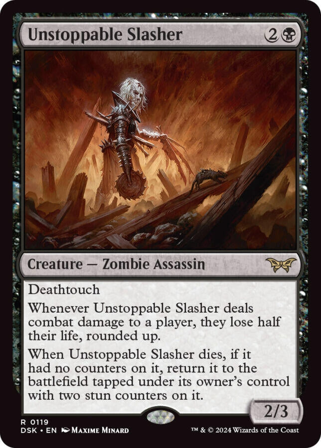 Image for Unstoppable Slasher (0119) (119) [Duskmourn: House of Horror] - Magic: The Gathering