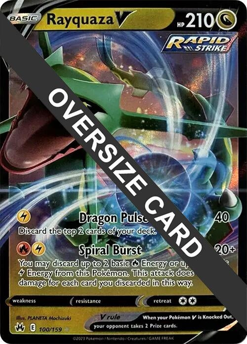 Image for Rayquaza V 100/159 (100/159) [Jumbo Cards] - Pokemon