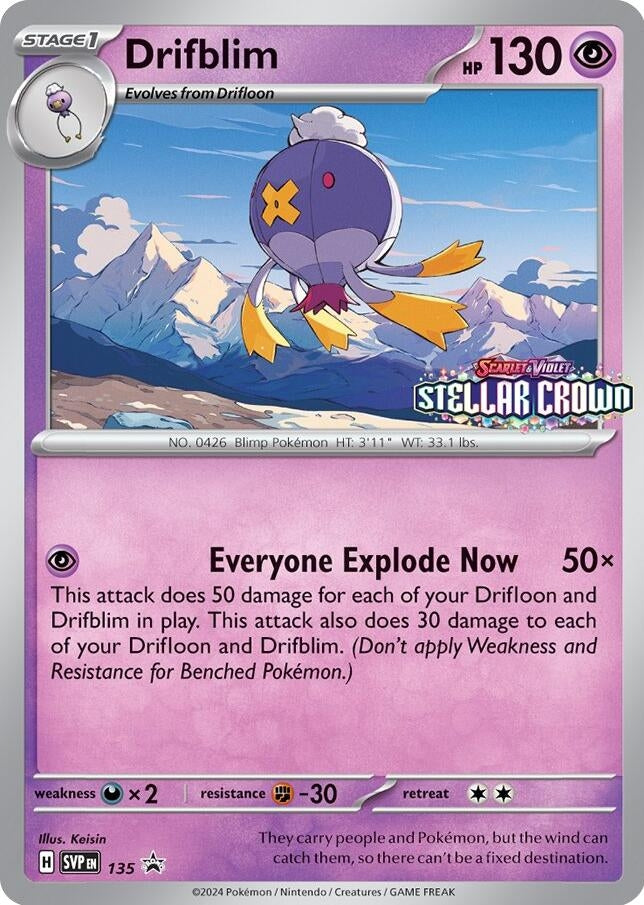 Image for Drifblim - 135 (135) [SV: Scarlet & Violet Promo Cards] - Pokemon