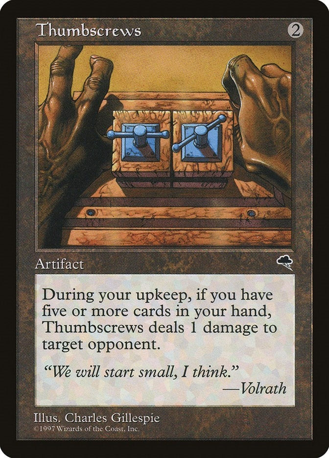 Image for Thumbscrews (312) [Tempest] - Magic: The Gathering