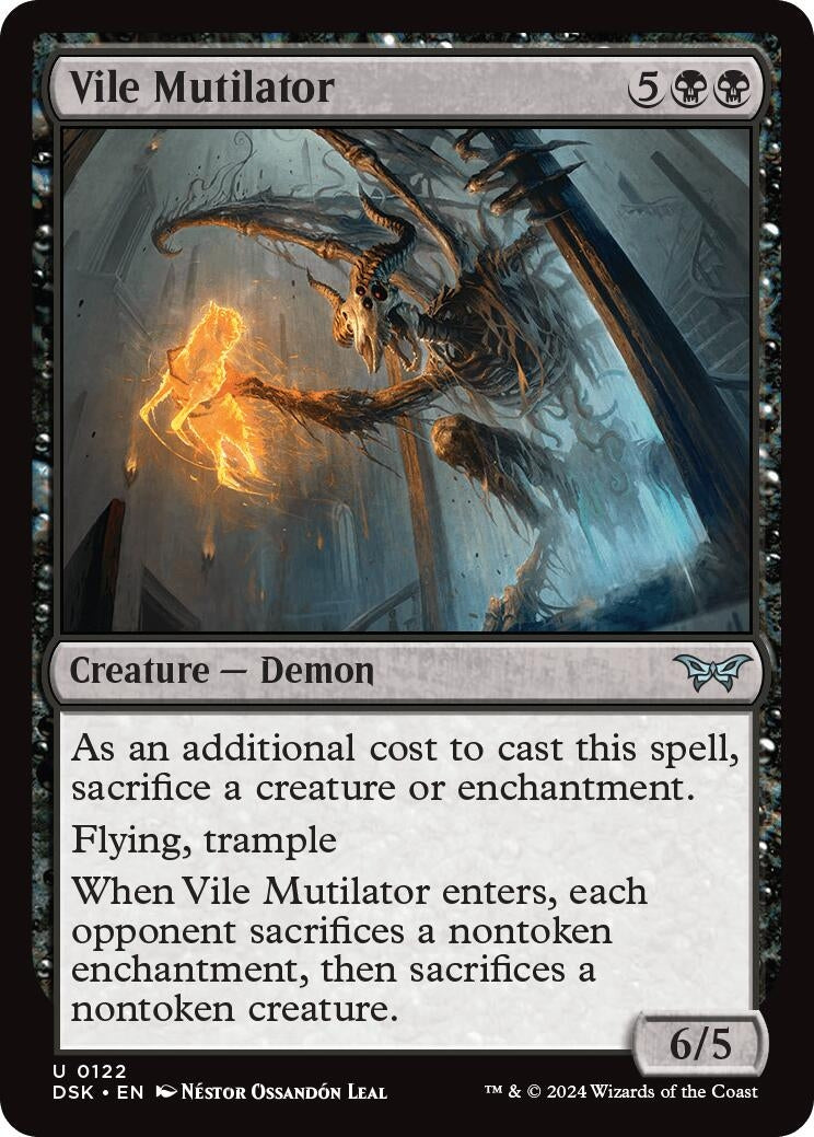 Image for Vile Mutilator (122) [Duskmourn: House of Horror] - Magic: The Gathering