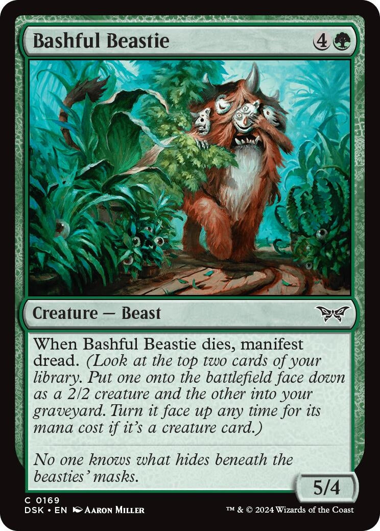 Image for Bashful Beastie (169) [Duskmourn: House of Horror] - Magic: The Gathering