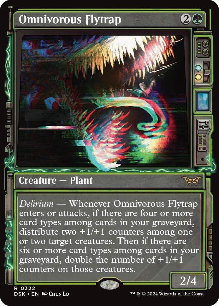 Image for Omnivorous Flytrap (Showcase) (322) [Duskmourn: House of Horror] - Magic: The Gathering