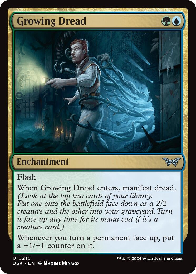Image for Growing Dread (216) [Duskmourn: House of Horror] - Magic: The Gathering