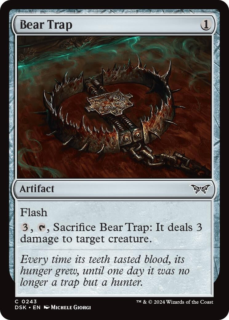 Image for Bear Trap (243) [Duskmourn: House of Horror] - Magic: The Gathering