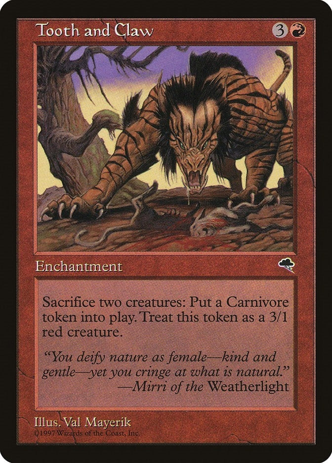 Image for Tooth and Claw (210) [Tempest] - Magic: The Gathering