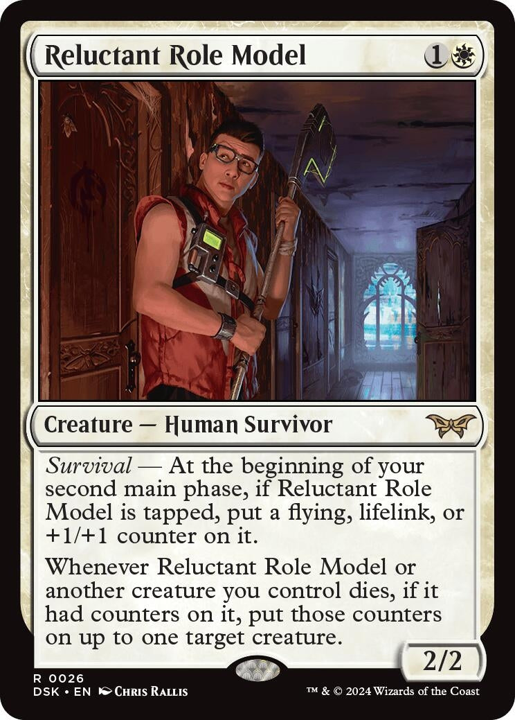Image for Reluctant Role Model (0026) (26) [Duskmourn: House of Horror] - Magic: The Gathering