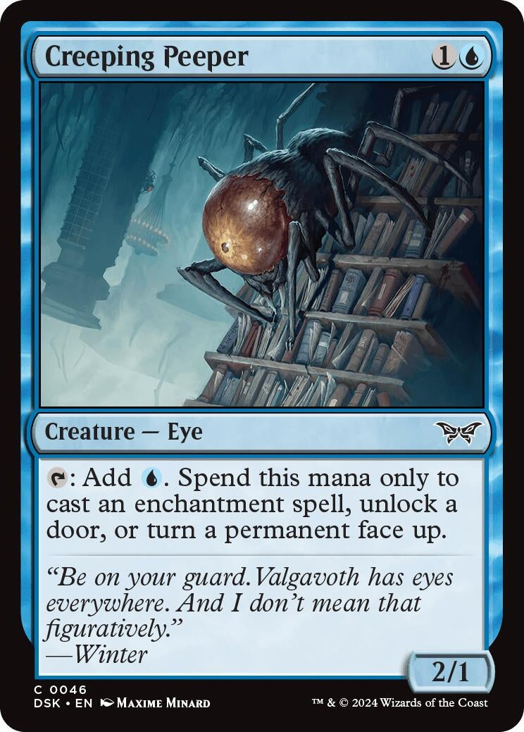 Image for Creeping Peeper (46) [Duskmourn: House of Horror] - Magic: The Gathering