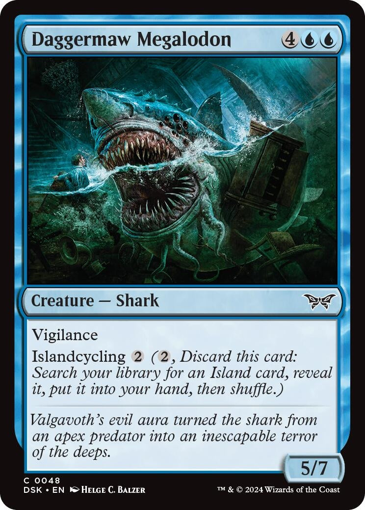 Image for Daggermaw Megalodon (48) [Duskmourn: House of Horror] - Magic: The Gathering