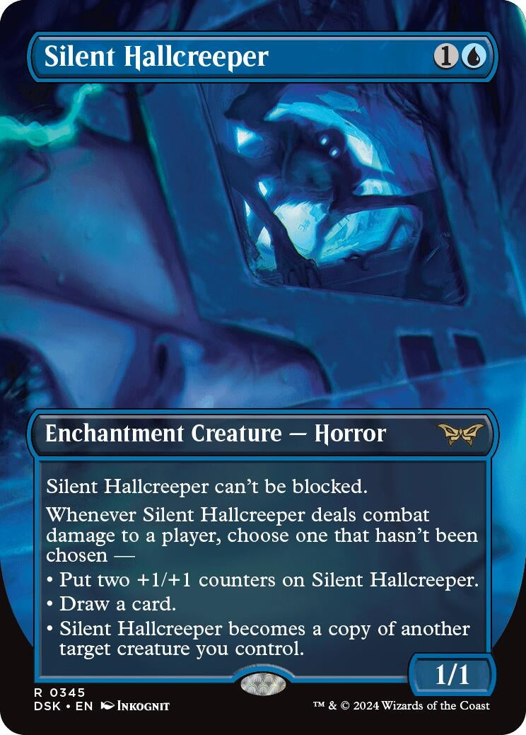 Image for Silent Hallcreeper (Borderless) (345) [Duskmourn: House of Horror] - Magic: The Gathering