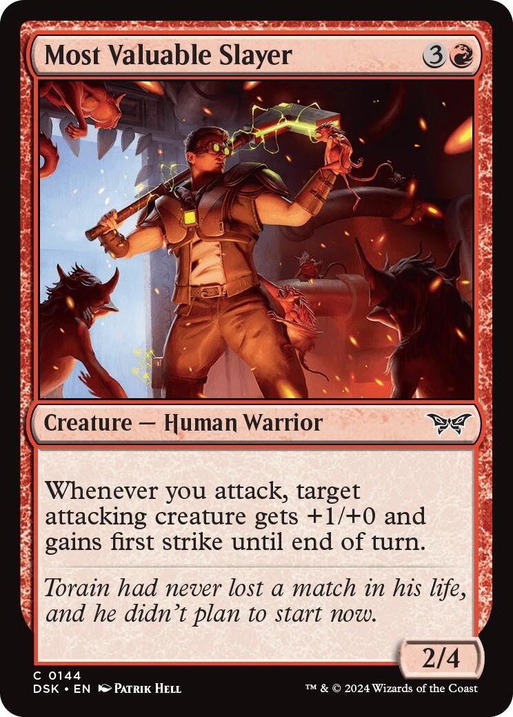 Image for Most Valuable Slayer (144) [Duskmourn: House of Horror] - Magic: The Gathering