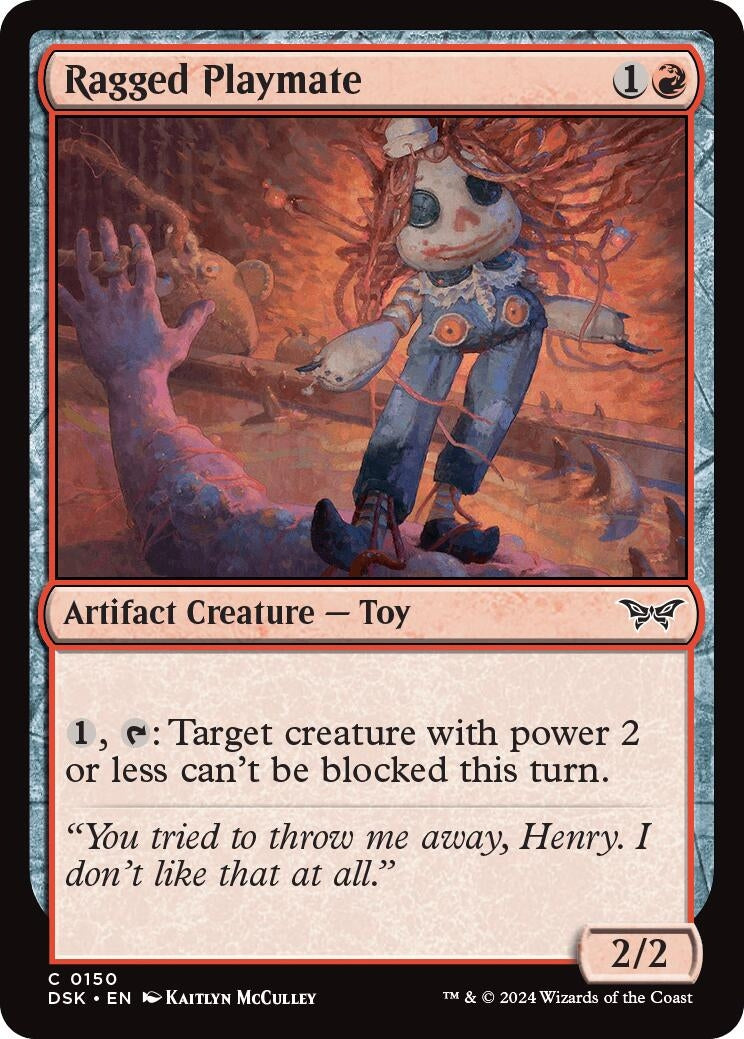 Image for Ragged Playmate (150) [Duskmourn: House of Horror] - Magic: The Gathering