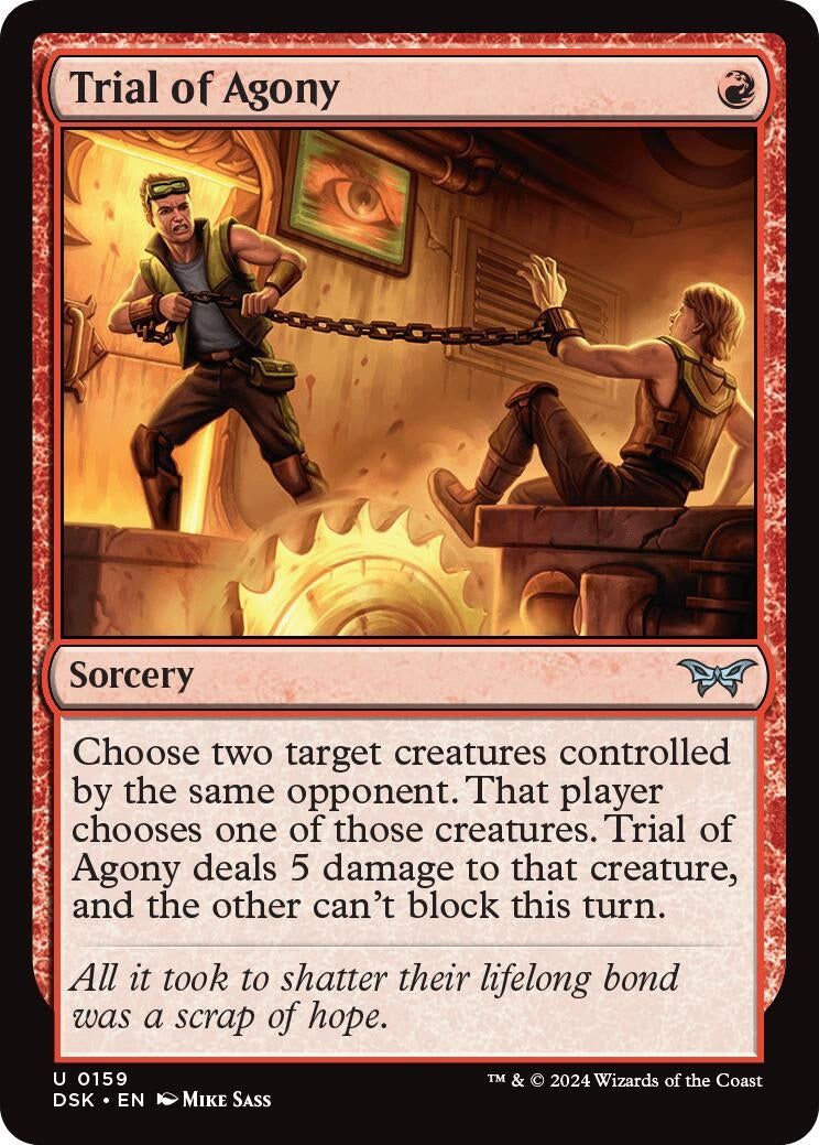 Image for Trial of Agony (159) [Duskmourn: House of Horror] - Magic: The Gathering