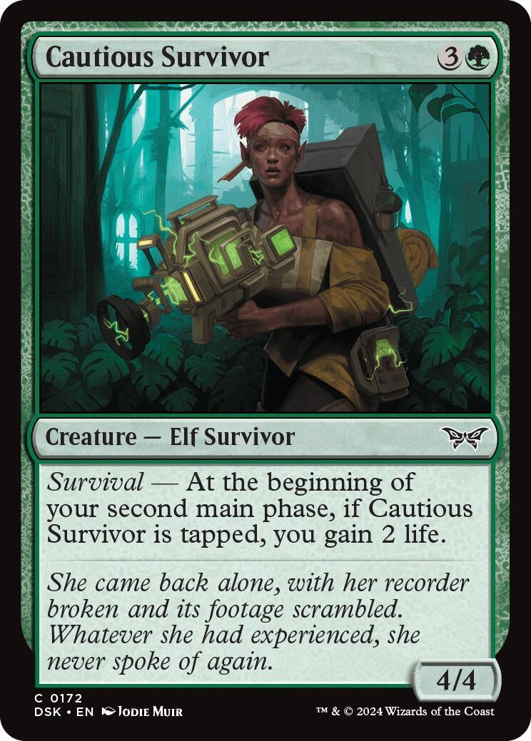 Image for Cautious Survivor (172) [Duskmourn: House of Horror] - Magic: The Gathering