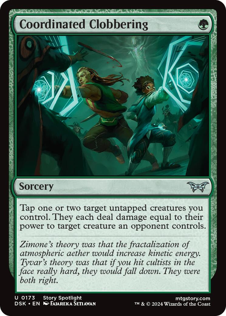 Image for Coordinated Clobbering (173) [Duskmourn: House of Horror] - Magic: The Gathering