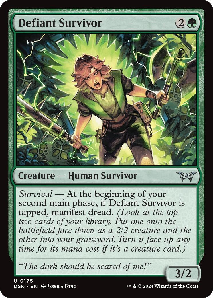 Image for Defiant Survivor (175) [Duskmourn: House of Horror] - Magic: The Gathering