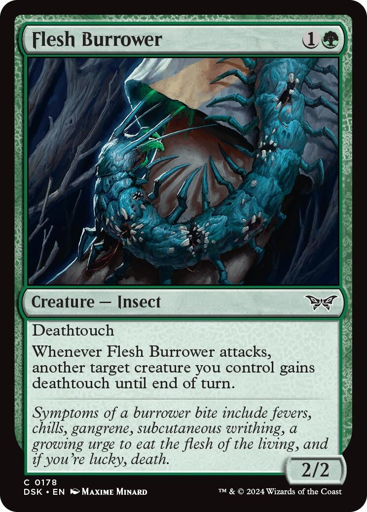Image for Flesh Burrower (178) [Duskmourn: House of Horror] - Magic: The Gathering