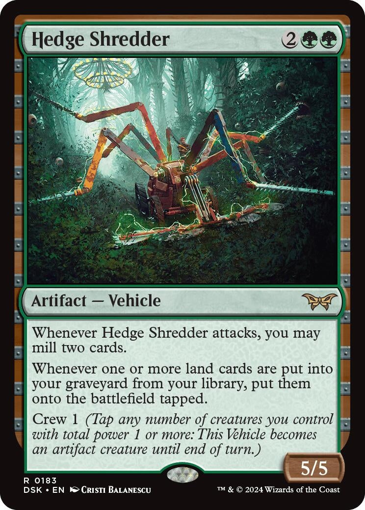 Image for Hedge Shredder (183) [Duskmourn: House of Horror] - Magic: The Gathering