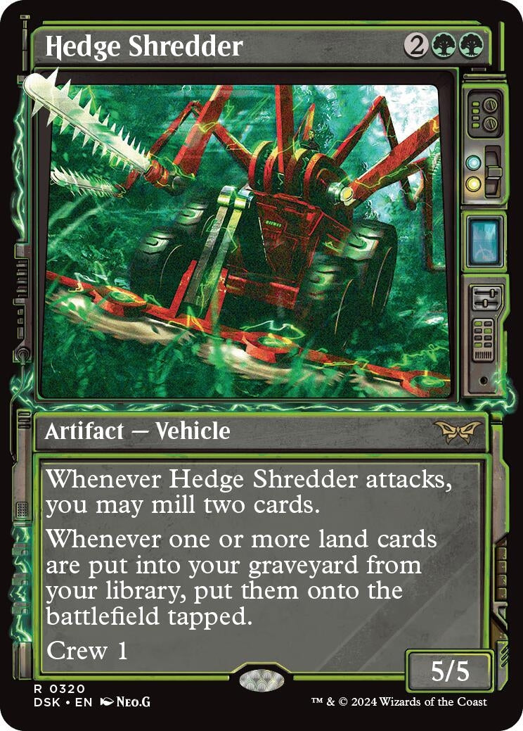 Image for Hedge Shredder (Showcase) (320) [Duskmourn: House of Horror] - Magic: The Gathering