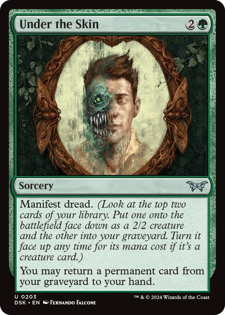 Image for Under the Skin (203) [Duskmourn: House of Horror] - Magic: The Gathering