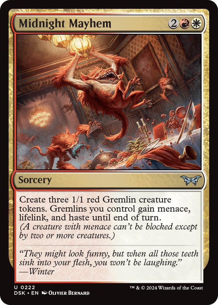 Image for Midnight Mayhem (222) [Duskmourn: House of Horror] - Magic: The Gathering