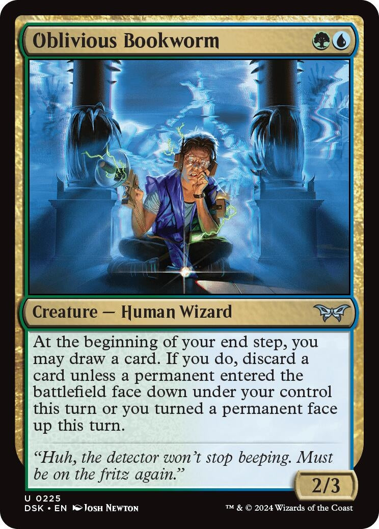Image for Oblivious Bookworm (0225) (225) [Duskmourn: House of Horror] - Magic: The Gathering