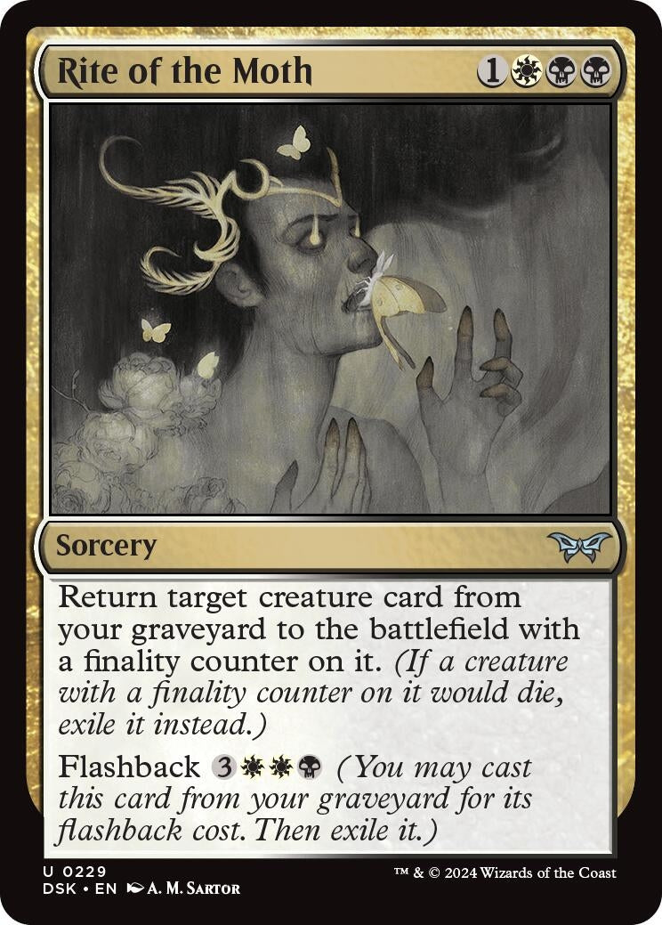 Image for Rite of the Moth (229) [Duskmourn: House of Horror] - Magic: The Gathering