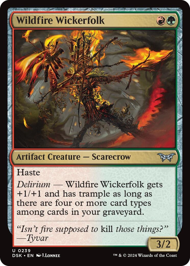 Image for Wildfire Wickerfolk (239) [Duskmourn: House of Horror] - Magic: The Gathering