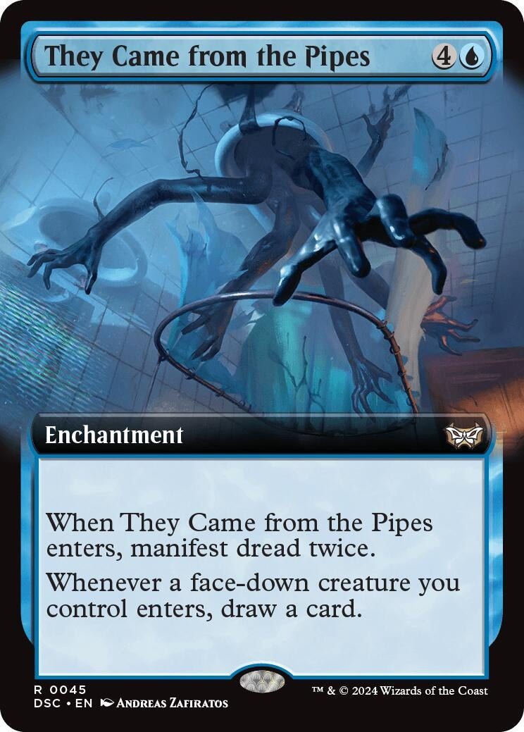 Image for They Came from the Pipes (Extended Art) (45) [Duskmourn: House of Horror] - Magic: The Gathering