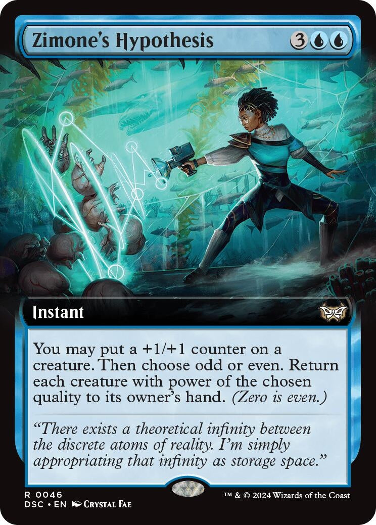 Image for Zimone's Hypothesis (Extended Art) (46) [Duskmourn: House of Horror] - Magic: The Gathering