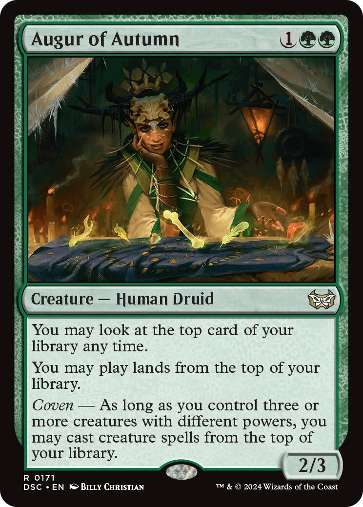 Image for Augur of Autumn (171) [Duskmourn: House of Horror] - Magic: The Gathering