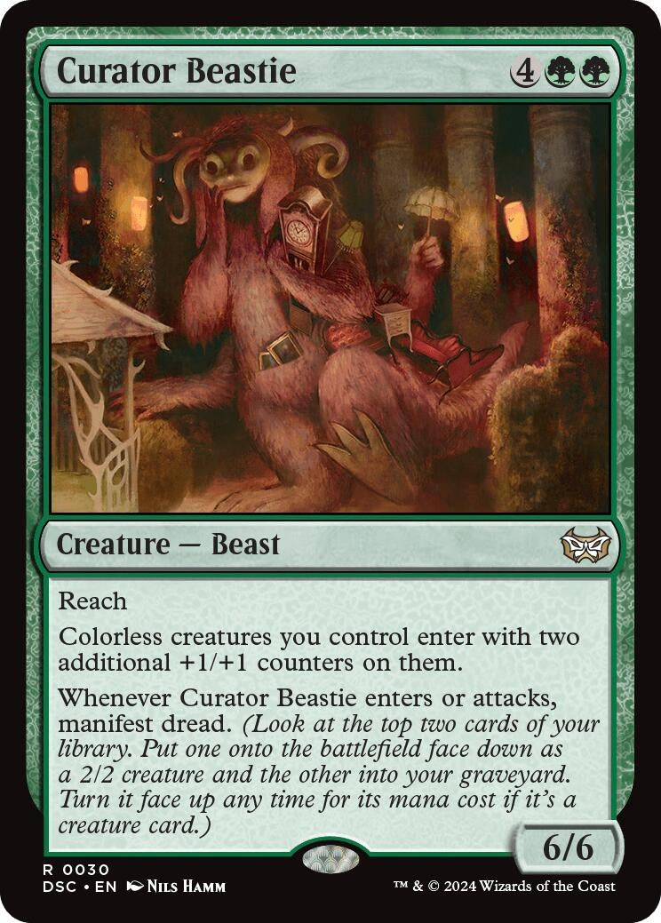 Image for Curator Beastie (30) [Duskmourn: House of Horror] - Magic: The Gathering