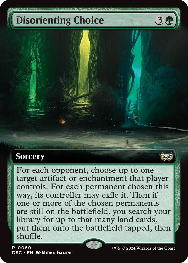 Image for Disorienting Choice (Extended Art) (60) [Duskmourn: House of Horror] - Magic: The Gathering