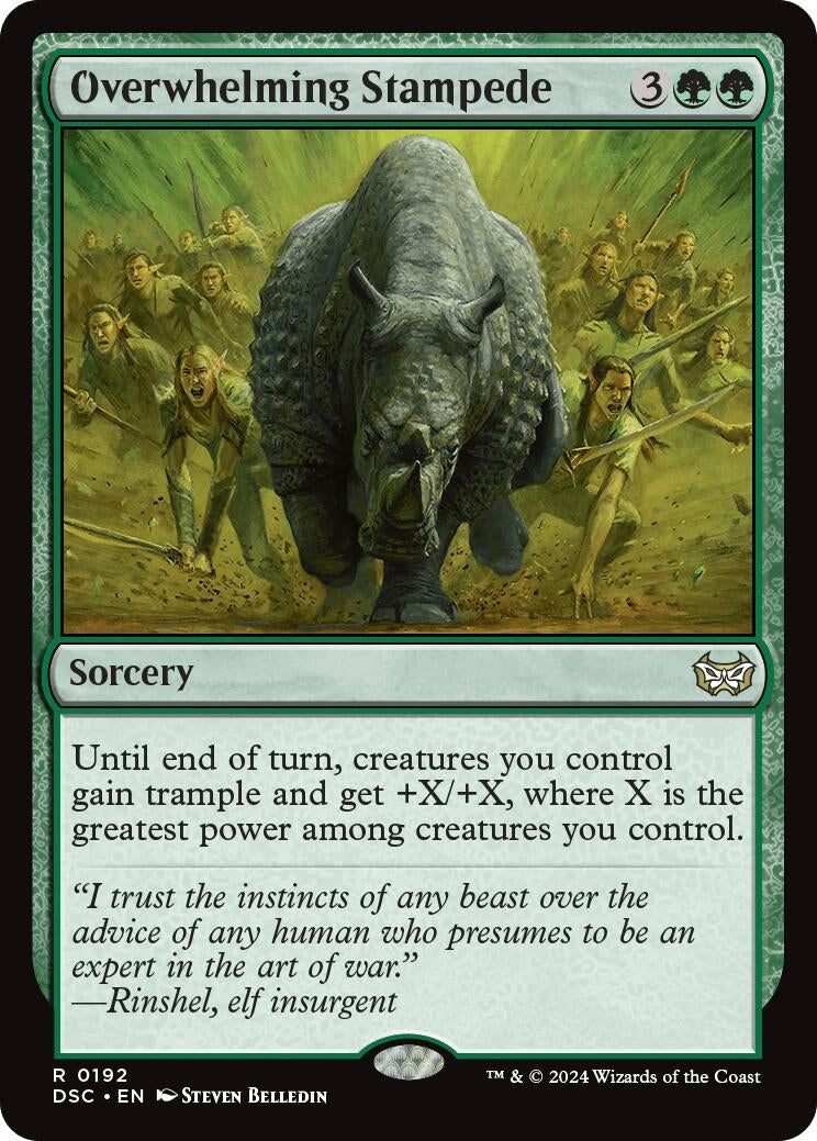 Image for Overwhelming Stampede (192) [Duskmourn: House of Horror] - Magic: The Gathering