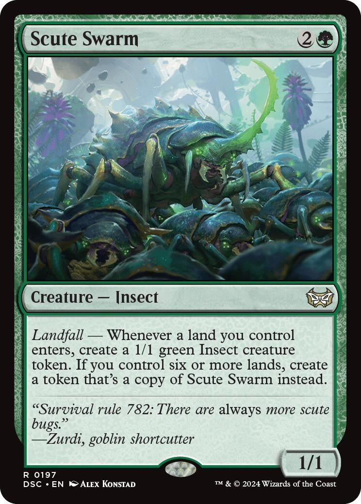 Image for Scute Swarm (197) [Duskmourn: House of Horror] - Magic: The Gathering