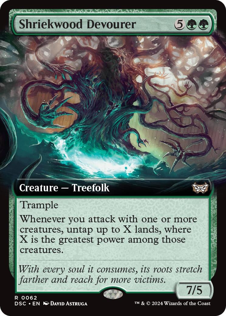 Image for Shriekwood Devourer (Extended Art) (62) [Duskmourn: House of Horror] - Magic: The Gathering