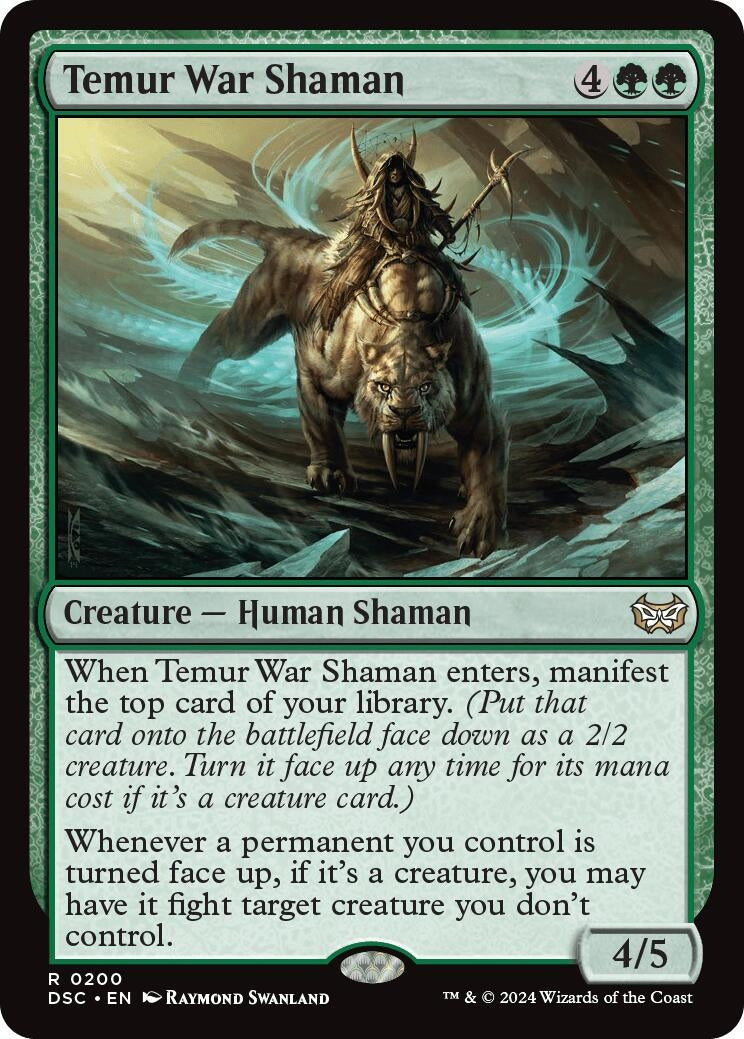 Image for Temur War Shaman (200) [Duskmourn: House of Horror] - Magic: The Gathering