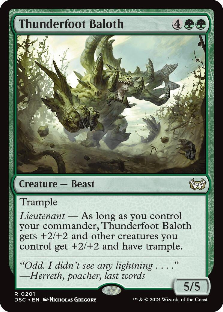 Image for Thunderfoot Baloth (201) [Duskmourn: House of Horror] - Magic: The Gathering