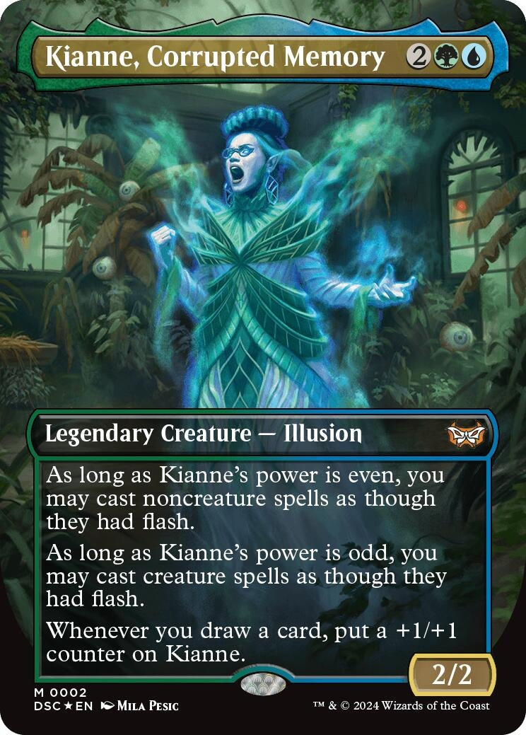 Image for Kianne, Corrupted Memory (Borderless) (2) [Duskmourn: House of Horror] - Magic: The Gathering
