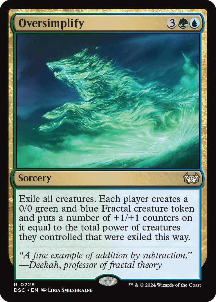 Image for Oversimplify (228) [Duskmourn: House of Horror] - Magic: The Gathering