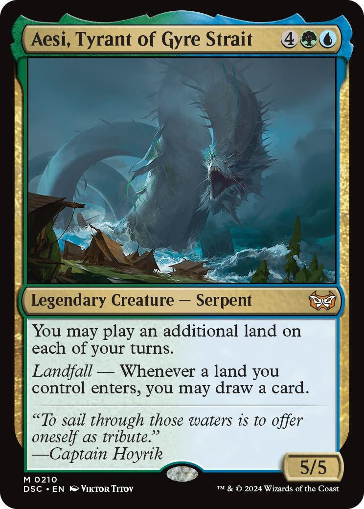Image for Aesi, Tyrant of Gyre Strait (210) [Duskmourn: House of Horror] - Magic: The Gathering