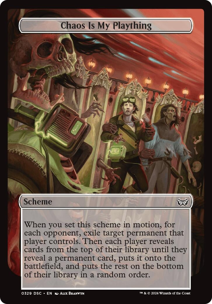 Image for Chaos is My Plaything (Full Art) (329) [Duskmourn] - Magic: The Gathering