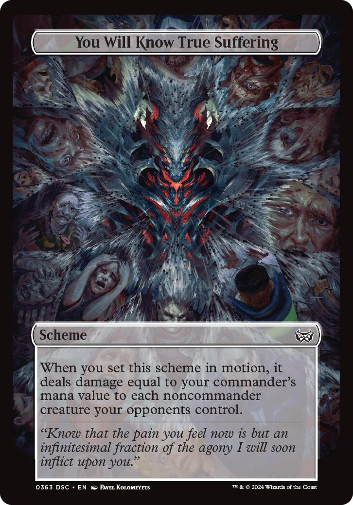 Image for You Will Know True Suffering (Full Art) (363) [Duskmourn] - Magic: The Gathering