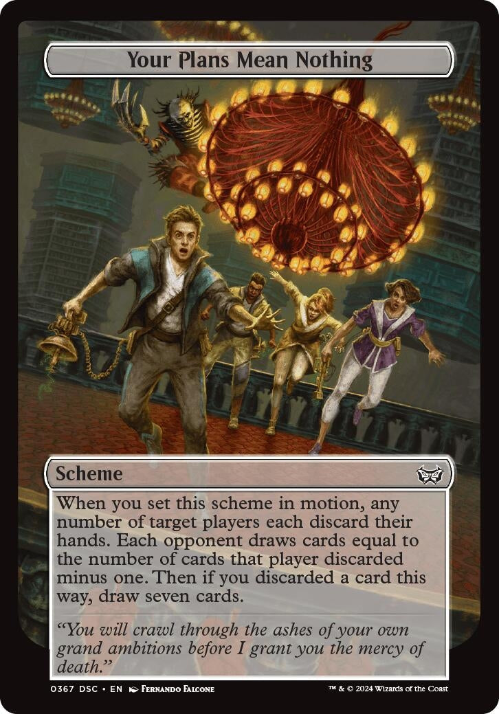 Image for Your Plans Mean Nothing (Full Art) (367) [Duskmourn] - Magic: The Gathering