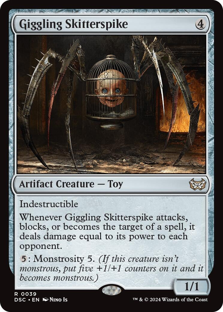 Image for Giggling Skitterspike (39) [Duskmourn: House of Horror] - Magic: The Gathering