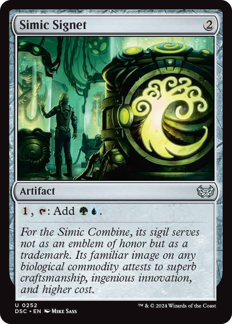 Image for Simic Signet (252) [Duskmourn: House of Horror] - Magic: The Gathering