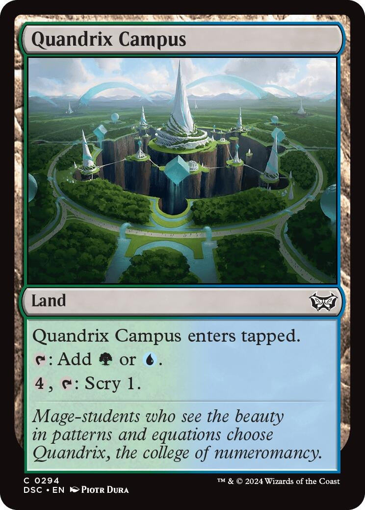 Image for Quandrix Campus (294) [Duskmourn: House of Horror] - Magic: The Gathering